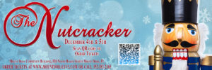 The 2021 Nutcracker Saturday, December 4th at 7PM and Sunday, December 5th at 3PM Performances are at the Mount Dora Community Building, 520 North Baker Street, Mount Dora, FL 32757